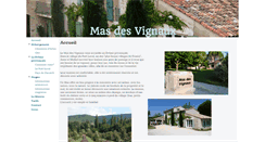 Desktop Screenshot of masdesvignaux.com